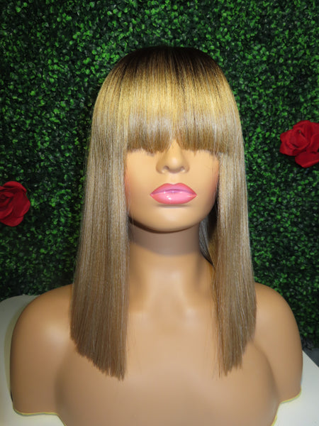 Full Wig| Synthetic Chinese Bang Wig| Chelsea Bob-