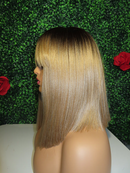 Full Wig| Synthetic Chinese Bang Wig| Chelsea Bob-